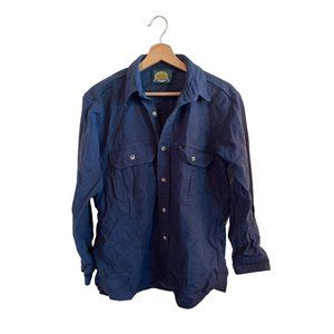 Cabela's Blue Long Sleeve Casual Button Up Shirt Men's Size Medium Workwear